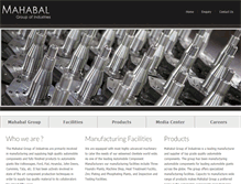 Tablet Screenshot of mahabalgroup.com